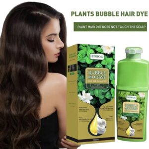 شامپو رنگ مو گیاهی Bubble Mousse اورجینال
