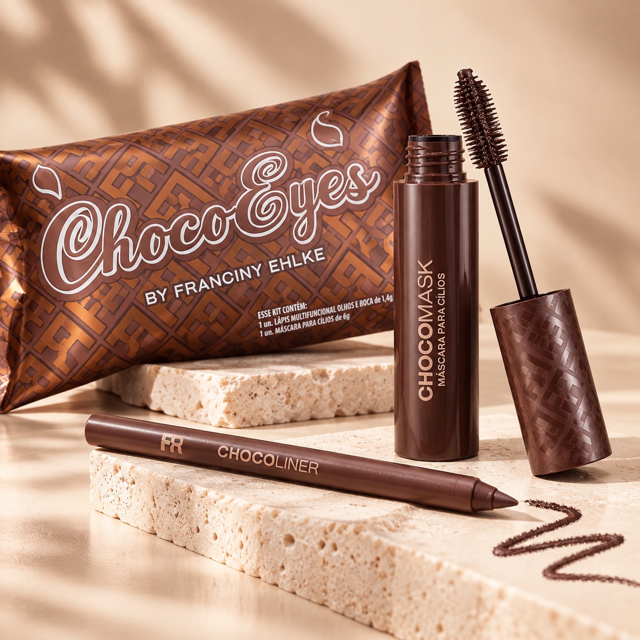 ریمل و مداد چشم قهوه‌ای Choco Eyes🍫